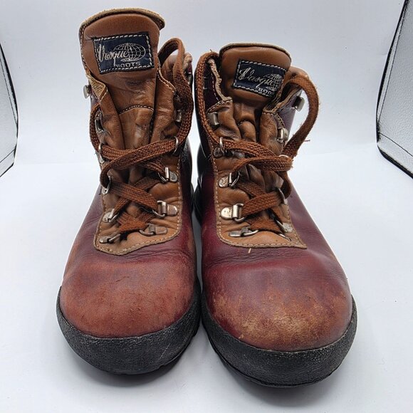 Vasque Gore Tex Womens Hiking Boots 7M Brown Leather Waterproof Italy Camping - Picture 15 of 16